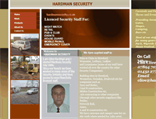 Tablet Screenshot of hardmansecurity.co.uk